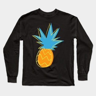 Neon Pop Art Pineapple Frenzy Long Sleeve T-Shirt